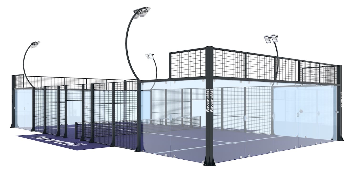 com'è fatto un campo da padel