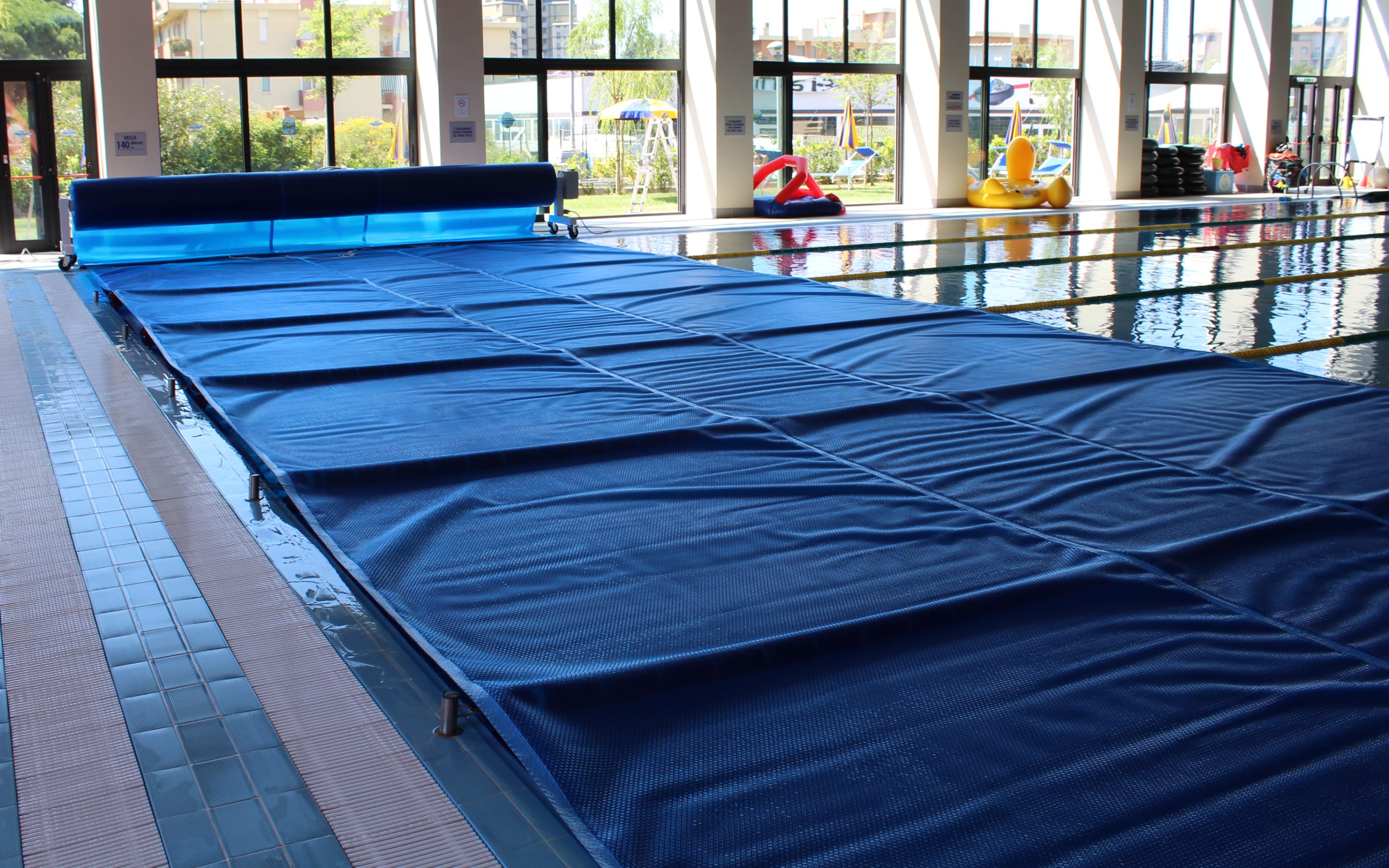 Bubble covers for public pools