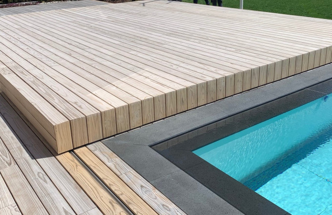 Cover ISOLA - Copertura a terrazza per piscina mobile | Favaretti Group