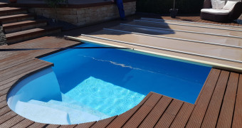 Copertura a barre per piscina