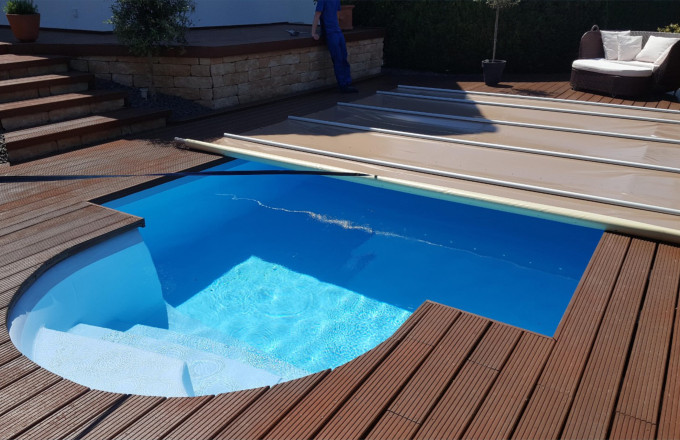 Cover POOLGARD - Copertura piscina a barre 4 stagioni | Favaretti Group