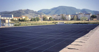 Copertura filtrante per piscine pubbliche